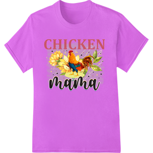 Unique DTF transfers for Rustic 'CHICKEN mama' Design with Rooster & Sunflowers