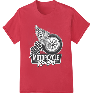 Vintage Motorcycle Racing: Rev Up Your Style enhanced with professional DTF printing technology