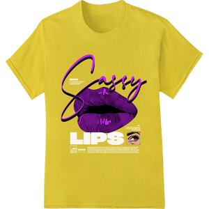 Sassy Purple Lips - Bold Fashion Heat Transfer by Super DTF made with premium custom print solutions