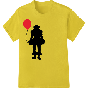 Haunting Pennywise Silhouette - Horror Movie Iconic Clown made with premium heat transfer