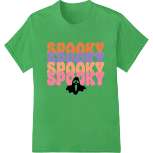 Spooky Halloween Fun - Colorful Heat Transfer Print made with premium customized apparel