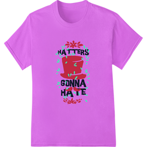 Expert customized apparel craftsmanship on Haters Gonna Hate This Christmas - Edgy Holiday DTF Print