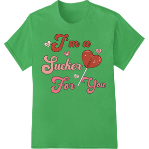 I'm a Sucker for You - Playful Valentine's Day DTF Print - High-quality DTF technology