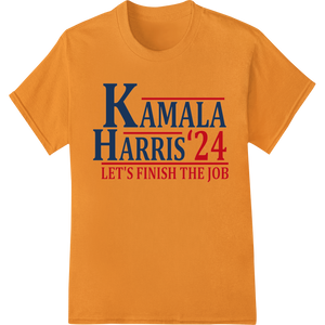 Vibrant DTF heat transfers print on Kamala Harris 2024: Bold Political Campaign DTF Transfer