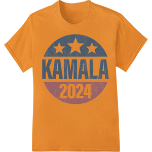 Vibrant durable print transfers print on Vintage Kamala Harris 2024 Presidential Campaign Emblem