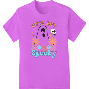 Vibrant bulk t-shirt printing print on Cute But Spooky: Adorable Ghost Duo for Halloween Fun