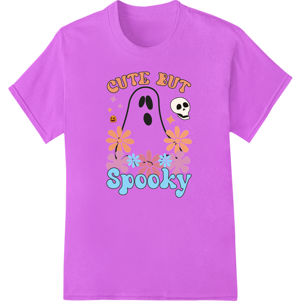 Vibrant bulk t-shirt printing print on Cute But Spooky: Adorable Ghost Duo for Halloween Fun