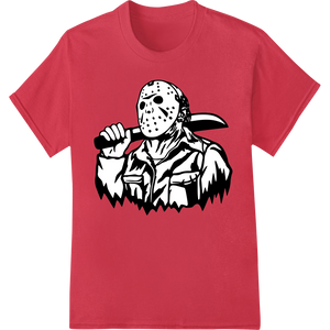 Unleash Terror: Iconic Jason Voorhees Friday the 13th DTF Print - High-quality custom garment printing