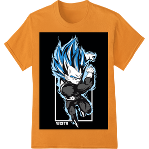 Unique heat transfer for Super Saiyan Blue Vegeta - Dragonball DTF Print