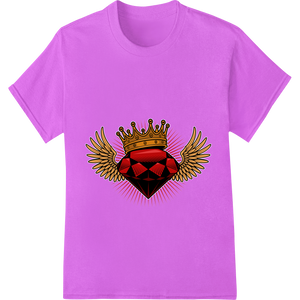 Winged Heart Crown - Regal Love Takes Flight enhanced with professional custom apparel