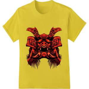 Personalized DTF prints design for Fierce Samurai Demon Skull - Bold DTF Print Heat Transfer