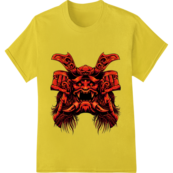 Personalized DTF prints design for Fierce Samurai Demon Skull - Bold DTF Print Heat Transfer