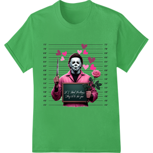 Cutting-edge DTF technology featured on Haunting Love: Michael Myers Halloween Heat Transfer