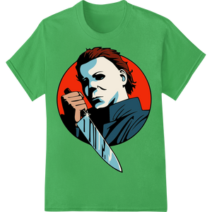 Unique high-quality t-shirt printing for Unleash Terror with Michael Myers Mask Heat Transfer