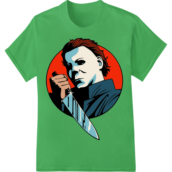 Unique high-quality t-shirt printing for Unleash Terror with Michael Myers Mask Heat Transfer