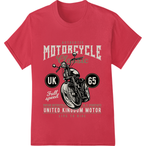 Ride Free: Vintage UK Motorcycle Design from Super DTF - High-quality custom print solutions