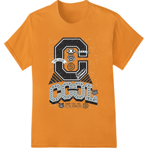 Retro 'COOL' Typography DTF Print Heat Transfer enhanced with professional custom merchandise