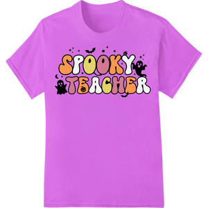 Expert DTF printing technology craftsmanship on Spooky Teacher Halloween Heat Transfer | Super DTF