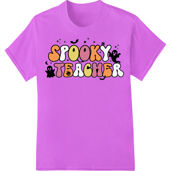 Expert DTF printing technology craftsmanship on Spooky Teacher Halloween Heat Transfer | Super DTF