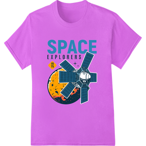 Personalized print on demand design for Space Explorers: Satellite Orbiting Colorful Cosmos