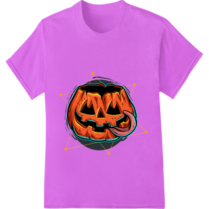 Spooky Jack-o'-Lantern Vector Print for Halloween Gear showcasing advanced durable print transfers technology