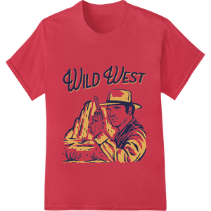 Unleash Your Inner Cowboy with Vintage 'Wild West' DTF Print featuring professional DTF printing technology