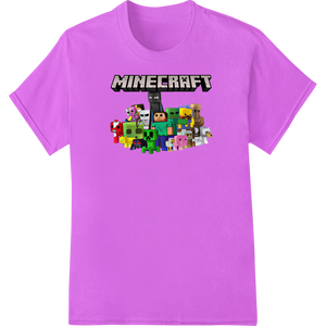 Custom DTF printing experts design - Minecraft Mania: Iconic Characters Heat Transfer Print