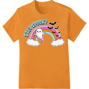 Durable DTF printing experts applied to Stay Spooky: Adorable Ghost Halloween DTF Print Transfer