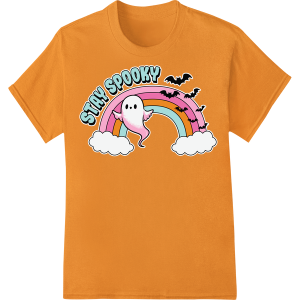 Durable DTF printing experts applied to Stay Spooky: Adorable Ghost Halloween DTF Print Transfer