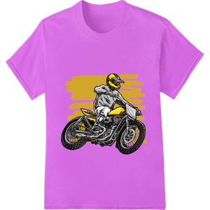 Expert t shirt prints craftsmanship on Motorcycle Stunt Rider | Bold Vector Design Print