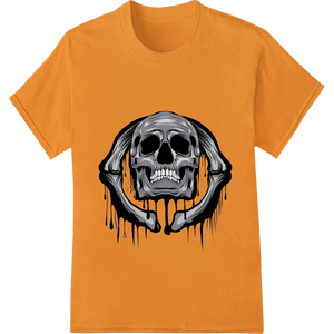 Haunting Skull: Embrace the Dark Side with Super DTF made with premium heat transfer