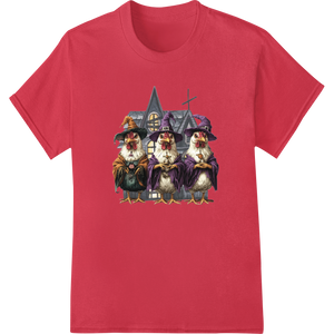 Enchanting Gnome Witches: Spooky Halloween Heat Transfer made with premium custom garment printing