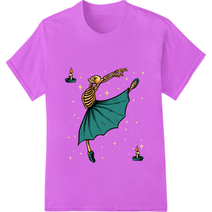 Durable high-quality t-shirt printing applied to Graceful Kwanzaa Ballerina DTF Print Heat Transfer