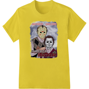 Slasher Brothers: Jason Voorhees & Michael Myers DTF Print with custom DTF print shop artwork