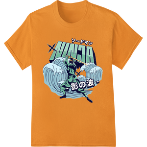 Vibrant personalized clothing print on Ninja Sword of the Wave: Unleash Your Inner Warrior