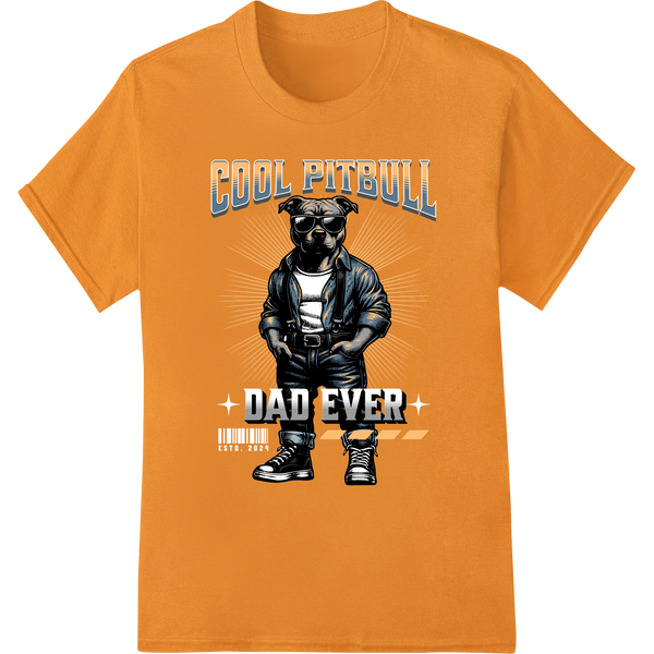 Innovative innovative apparel printing design on Coolest Pitbull Dad Ever - Edgy Dog Lover Father's Day