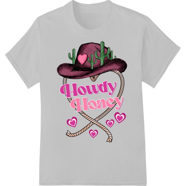 Lasso Your Valentine's Heart with this Cute Cowboy DTF Print on white shirt - SUPERDTF-DTF Prints-DTF Transfers-Custom DTF Prints