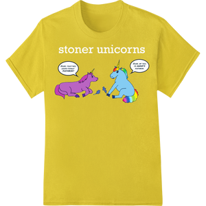 Playful Unicorns' Silly Exchange - Magical DTF Heat Transfer made with premium heat transfer