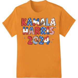 Innovative apparel decoration design on Kamala Harris 2024 Presidential Campaign Supporter