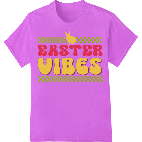 Vintage Easter Vibes DTF Print Heat Transfer | Retro Holiday on purple shirt - SUPERDTF-DTF Prints-DTF Transfers-Custom DTF Prints