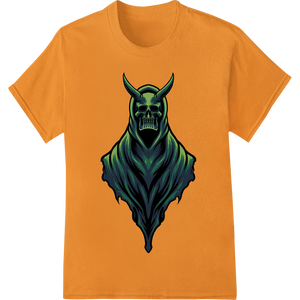 Demon Skull Heat Transfer - Unleash Your Dark Side made with premium custom print solutions