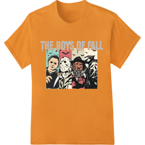 Premium quality customized apparel on The Boys of Fall: Iconic Horror Villains DTF Print