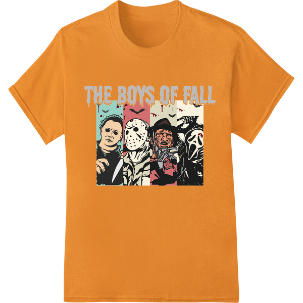 Premium quality customized apparel on The Boys of Fall: Iconic Horror Villains DTF Print