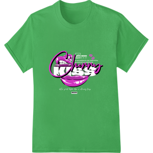 Luscious Cherry Lips - Sassy DTF Print Heat Transfer with custom custom apparel artwork