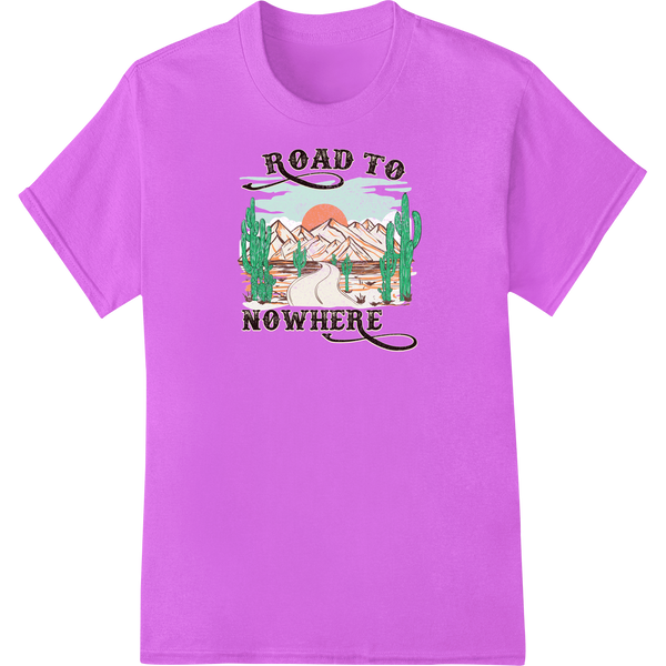 Wander into the Unknown: Road to Nowhere Adventure Awaits featuring professional personalized clothing