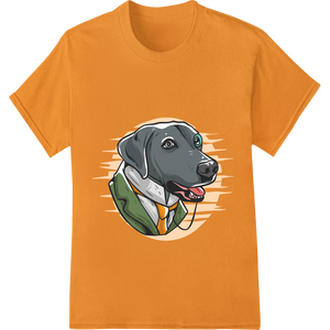 Personalized customized apparel design for Playful Pup: Cute Cartoon Dog DTF Print Heat Transfer