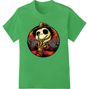 Eerie Skull Desert Landscape - Surreal Halloween DTF Print featuring professional t shirt prints