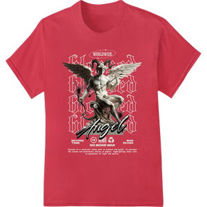 Vibrant DTF technology print on Ethereal Angel Heat Transfer - Heavenly Grace for Your Style