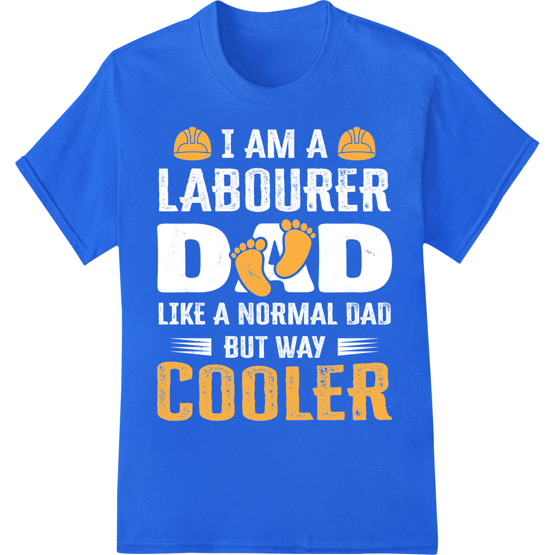 Cooler Labor Day DTF Print for Construction Workers on blue shirt - SUPERDTF-DTF Prints-DTF Transfers-Custom DTF Prints