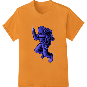 Cosmic Blue Astronaut DTF Print Heat Transfer showcasing advanced heat transfer technology